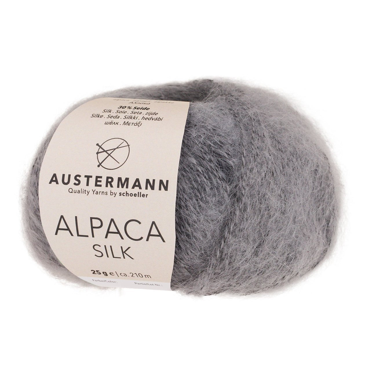 ALPAKA SILK | 210 m - 25 g | 06 - RAUCHGRAU - Handarbeiten - 1