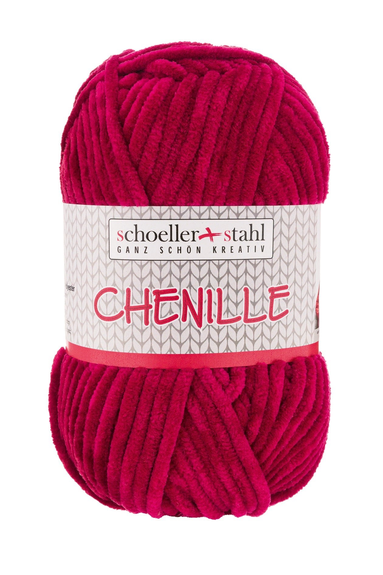 CHENILLE 100G | Farbe 07 - WEINROT - Strickwolle - Handarbeiten - 1