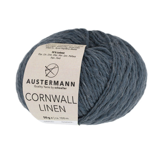 CORNWALL LINEN | 100 m - 50g | 04 - BLAU - Handarbeiten - 1