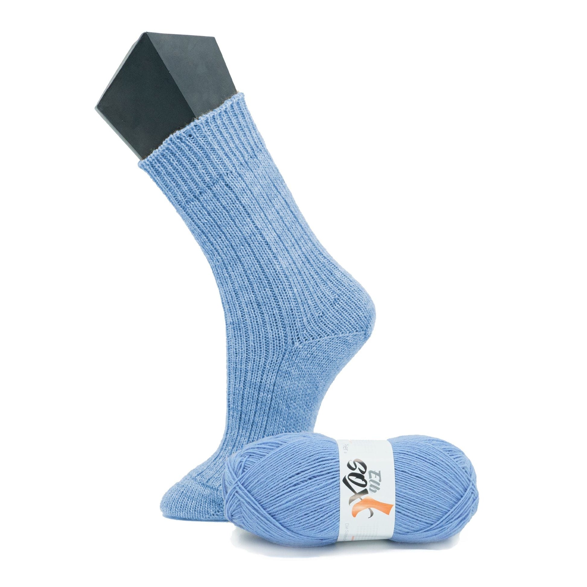 ElbSox Pier 4 | 100g Sockenwolle | 009 - Himmelblau - Handarbeiten - 1