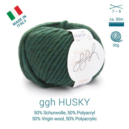 ggh Husky Box | 300g Set (6x50g) – 013 – Nordseegrün - Handarbeiten - 3