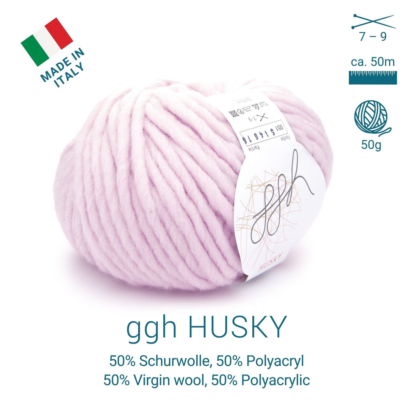ggh Husky Box | 300g Set (6x50g) – 051 – Rosa - Handarbeiten - 3