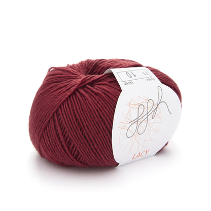 GGH Lacy | Merinowolle mit Seide | 25g - 170m | 011 - Kardinalrot - Handarbeiten - 1