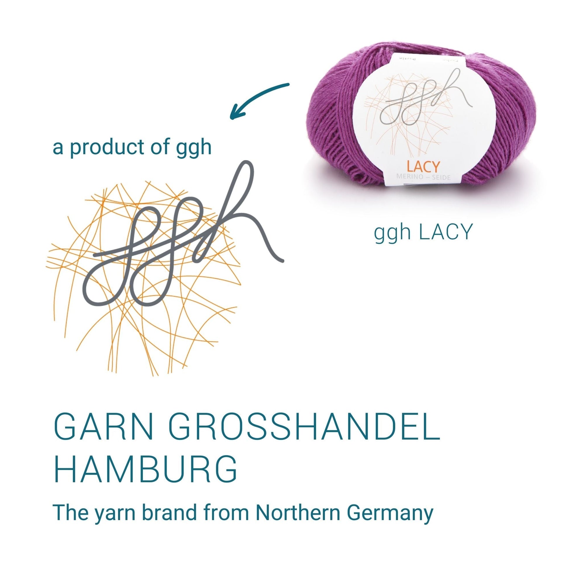 GGH Lacy | Merinowolle mit Seide | 25g - 170m | 012 - Zyklam - Handarbeiten - 5