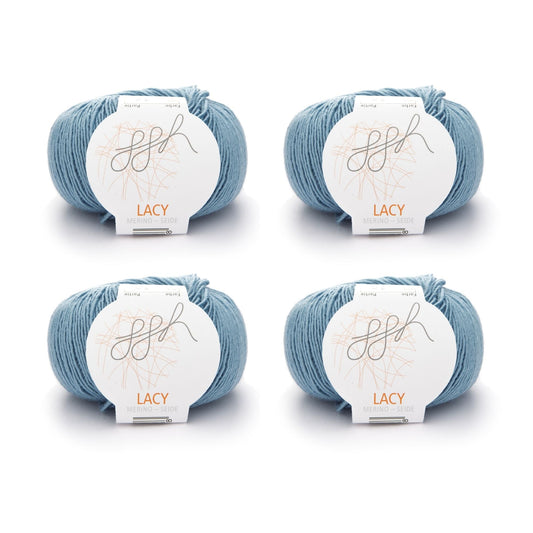 ggh Lacy | Set mit 4 x 25g (insg. 100g) - 004 - Eisblau - Handarbeiten - 1