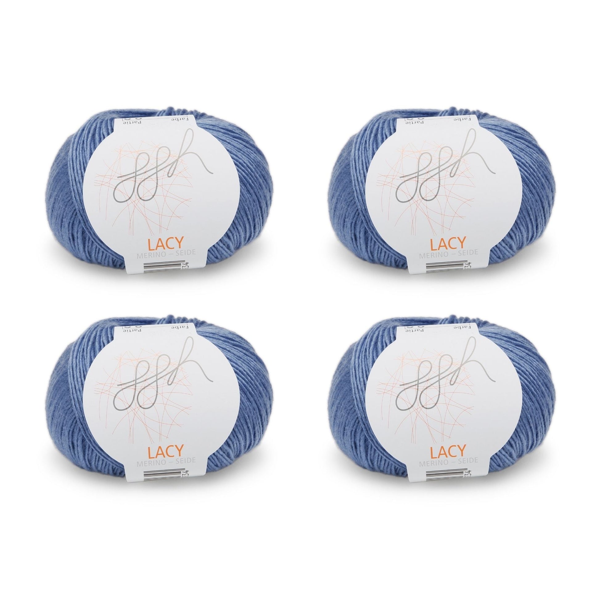 ggh Lacy | Set mit 4 x 25g (insg. 100g) - 021 - Blau - Handarbeiten - 1