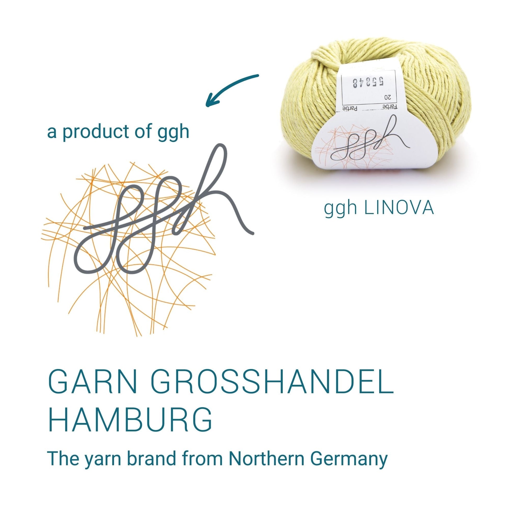 ggh Linova | 100% Baumwolle | 100m/50g | 020 - Cremegelb - Handarbeiten - 5