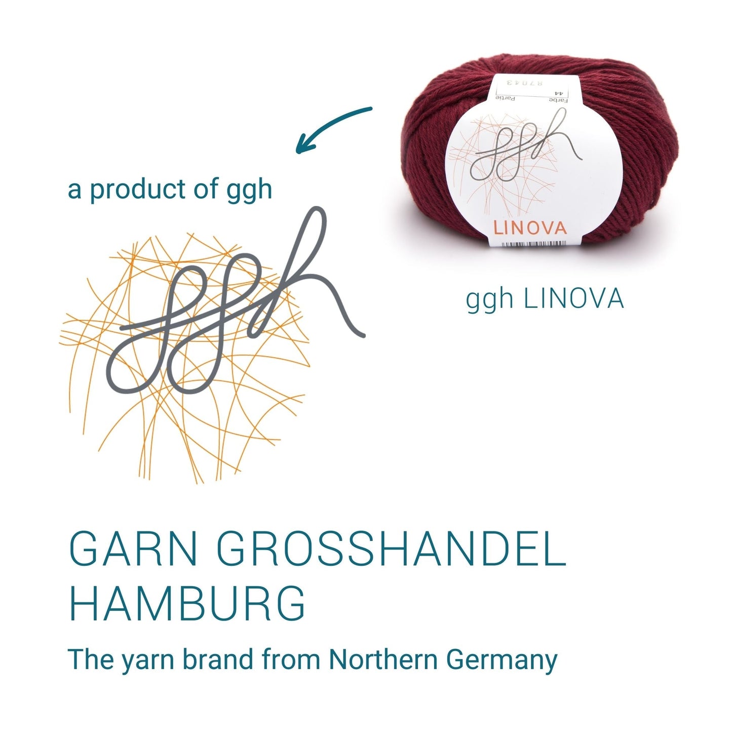 ggh Linova | 100% Baumwolle | 100m/50g | 044 - Ziegelrot - Handarbeiten - 5