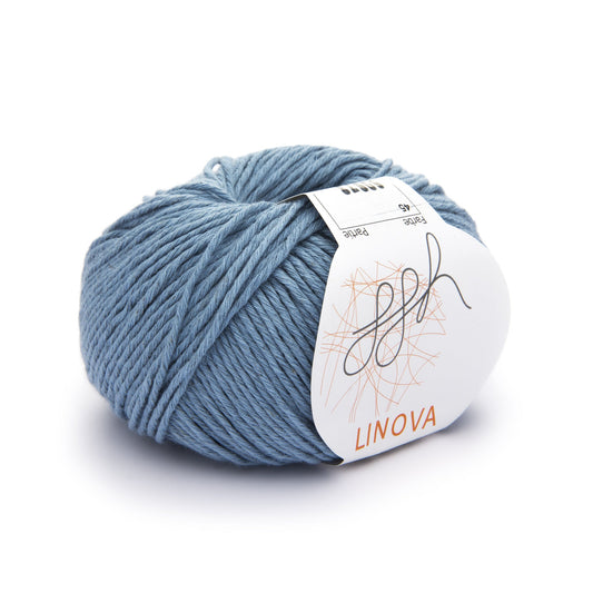 ggh Linova | 100% Baumwolle | 100m/50g | 045 - Graublau - Handarbeiten - 1