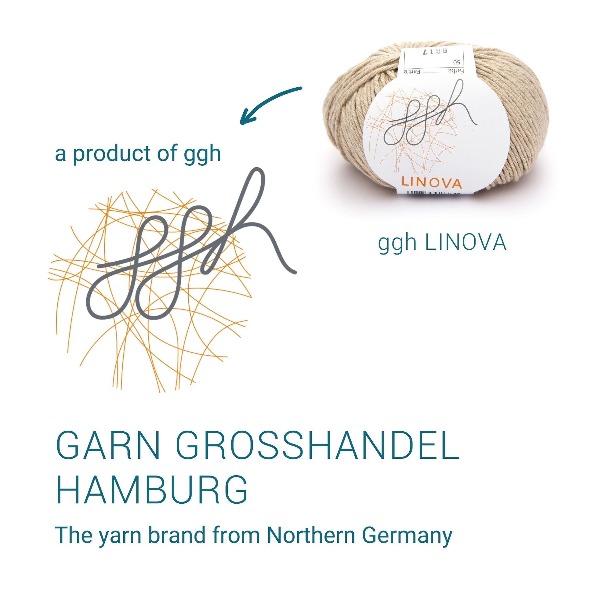 ggh Linova | 100% Baumwolle | 100m/50g | 050 - Sand - Handarbeiten - 5