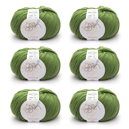 ggh Maxima Box | 300g Set (6x50g) – 043 – Grün - Strickwolle - Handarbeiten - 1