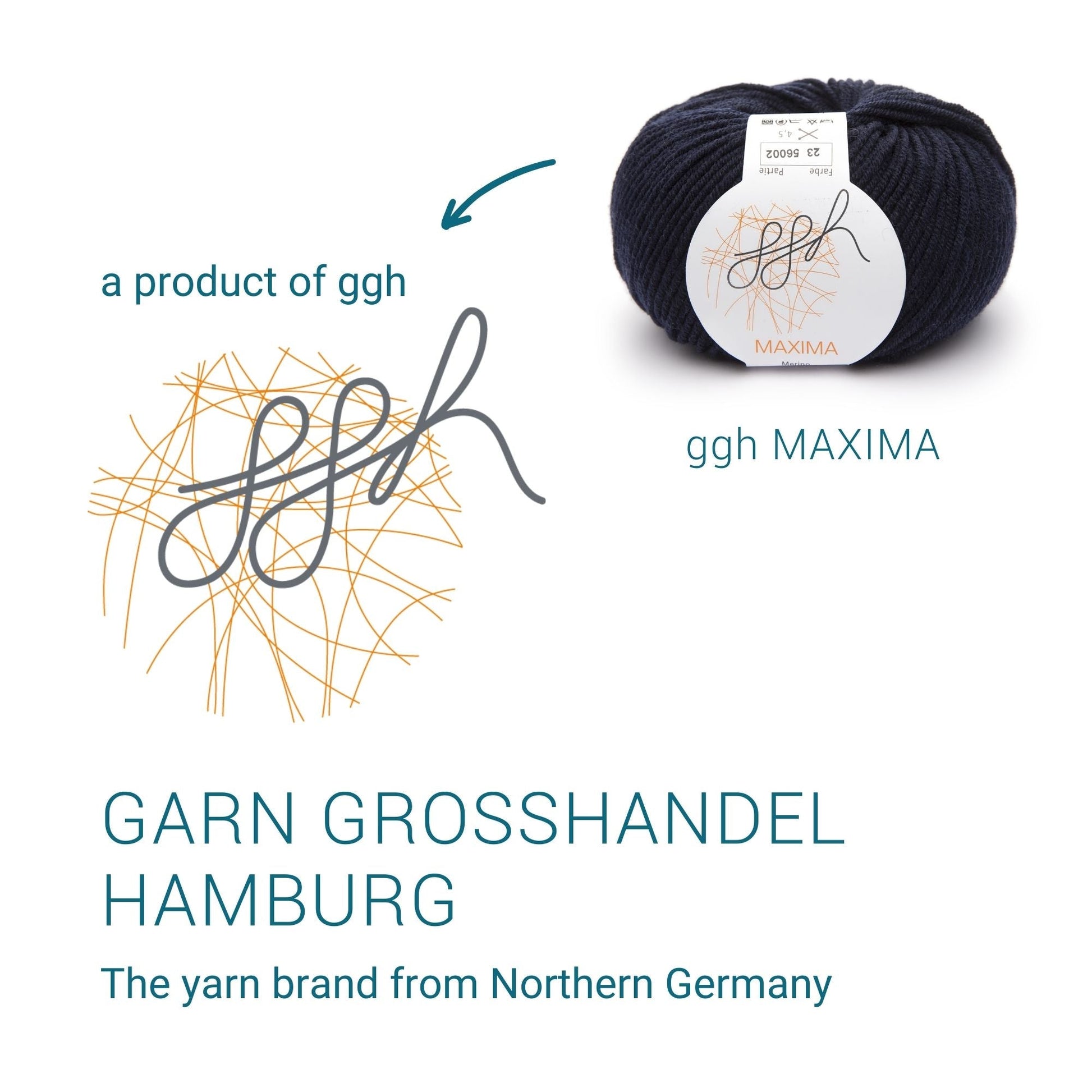 ggh Maxima | Merinowolle | 110m/50g | 023 - Marine - Handarbeiten - 4