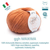 ggh Maxima | Merinowolle | 110m/50g | 032 - Rostorange - Handarbeiten - 1