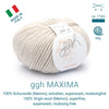 ggh Maxima | Merinowolle | 110m/50g | 067 - Angorakanin - Handarbeiten - 1