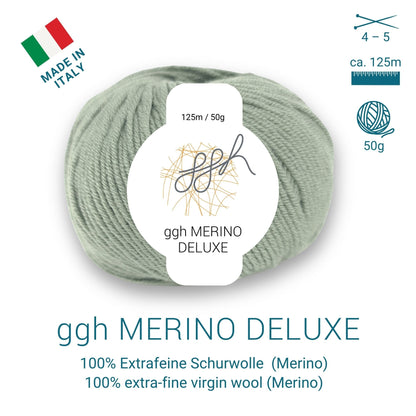 ggh Merino Deluxe - 300g Set (6x50g) - 018 - Schilfgrün - Strickwolle - Handarbeiten - 5