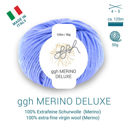 ggh Merino Deluxe - 300g Set (6x50g) - 023 - Hellblau - Strickwolle - Handarbeiten - 5