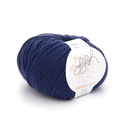 ggh Merino Soft | Merinowolle | 170m/50g | 029 - Tiefes Kobalt - Handarbeiten - 1