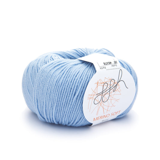 ggh Merino Soft | Merinowolle | 170m/50g | 035 - Hellblau - Handarbeiten - 1