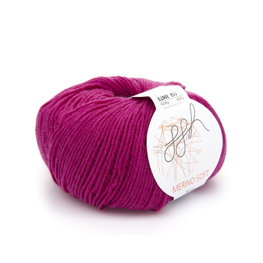 ggh Merino Soft | Merinowolle | 170m/50g | 112 - Magenta - Handarbeiten - 1