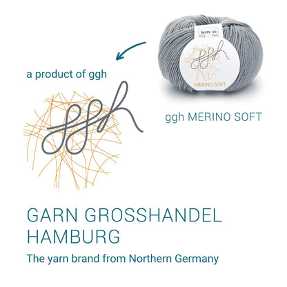 ggh Merino Soft | Merinowolle | 170m/50g | 126 - Mittelgrau - Handarbeiten - 5