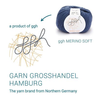 ggh Merino Soft | Merinowolle | 170m/50g | 128 - Ozeanblau - Handarbeiten - 5