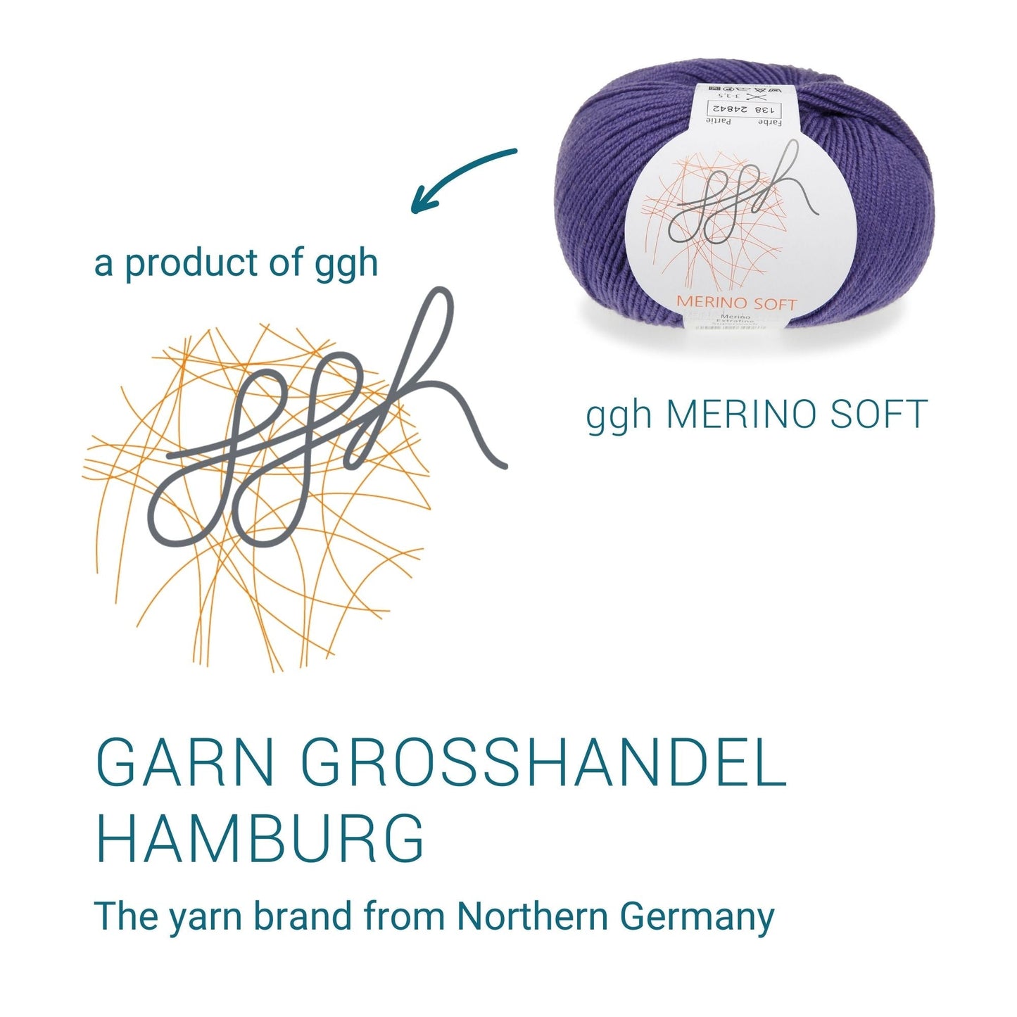 ggh Merino Soft | Merinowolle | 170m/50g | 138 - Lila - Handarbeiten - 5