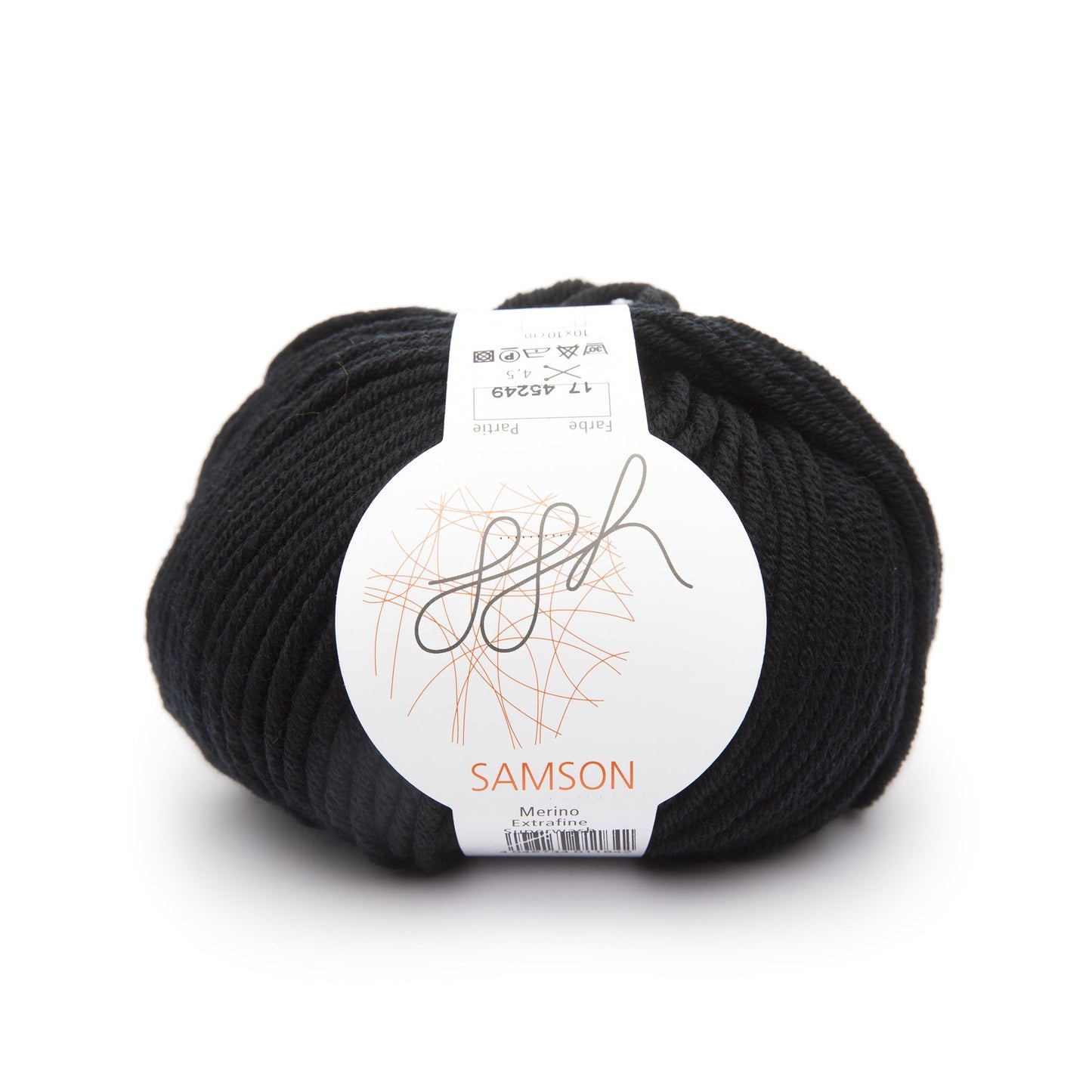 ggh Samson | Merinowolle | 85m/50g | 017 - Schwarz - Handarbeiten - 1