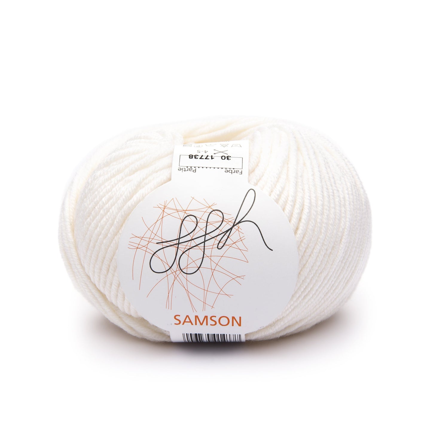 ggh Samson | Merinowolle | 85m/50g | 030 - Weiß - Handarbeiten - 1