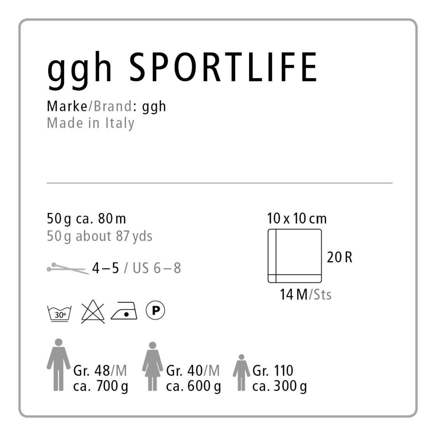 ggh Sportlife Box | Set mit 300g (6x50g) | 037 – Curry - Strickwolle - Handarbeiten - 7