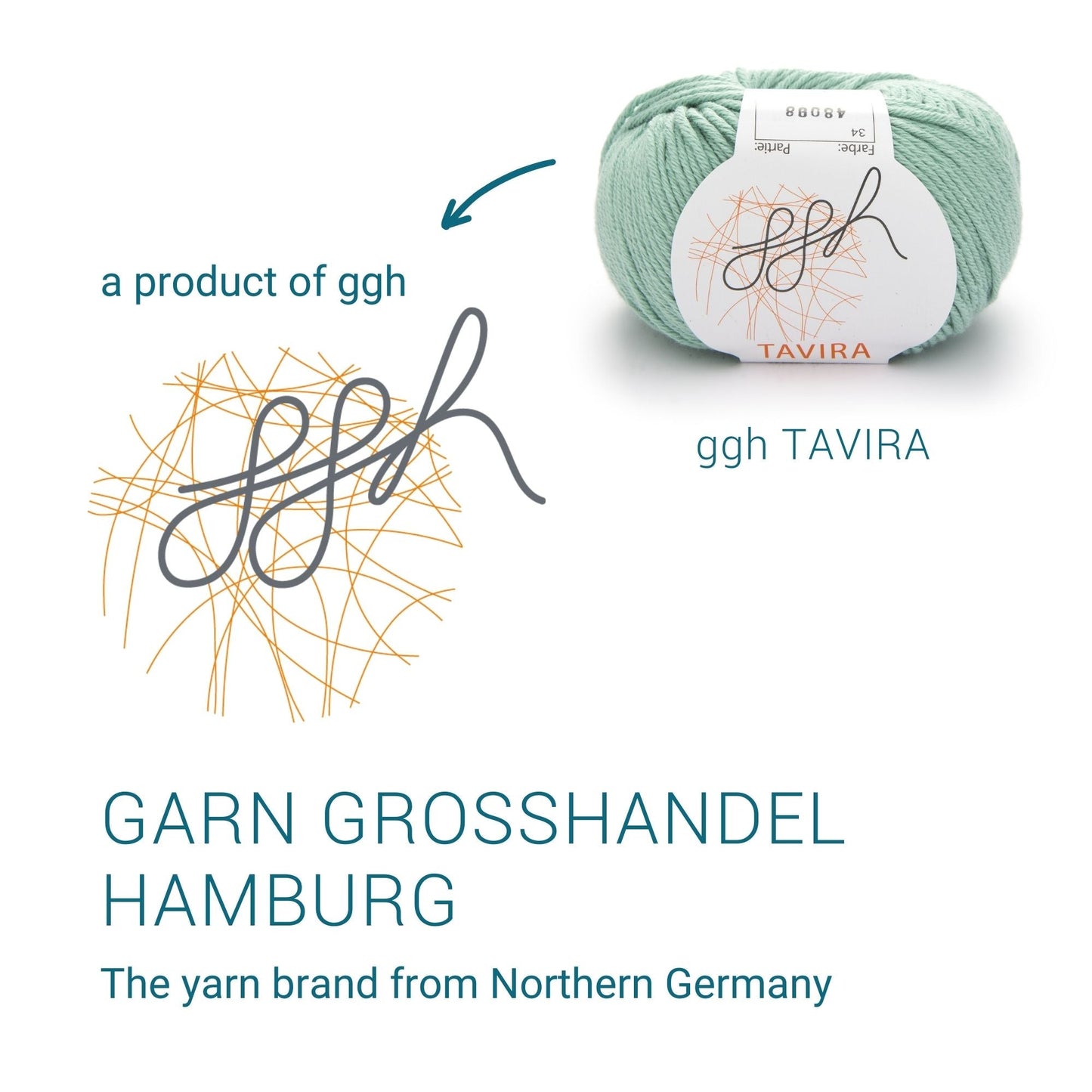 ggh Tavira | 100% Baumwolle | 80m/50g | 034 - Blassgrün - Handarbeiten - 5