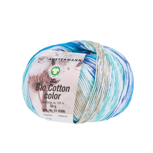 GOTS BIO COTTON COLOR 180 | 180 m - 50 g | 116 - TUERKIS - Handarbeiten - 1