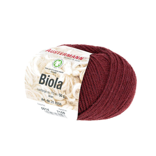 GOTS BIOLA | 112 m - 50 g | 14 - BORDEAUX - Handarbeiten - 1