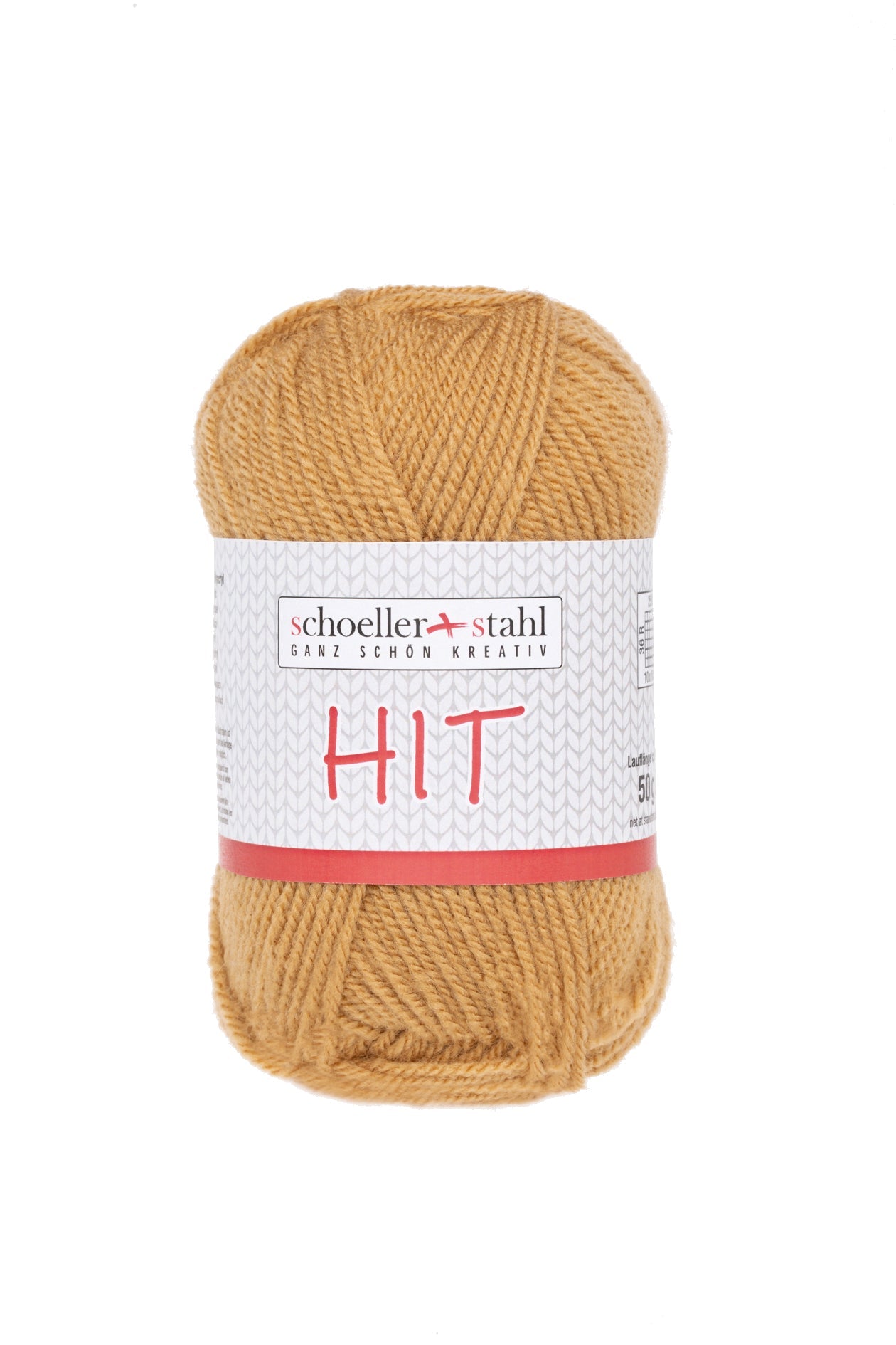 HIT 50G | Farbe 12 - HELLBRAUN - Strickwolle - Handarbeiten - 1