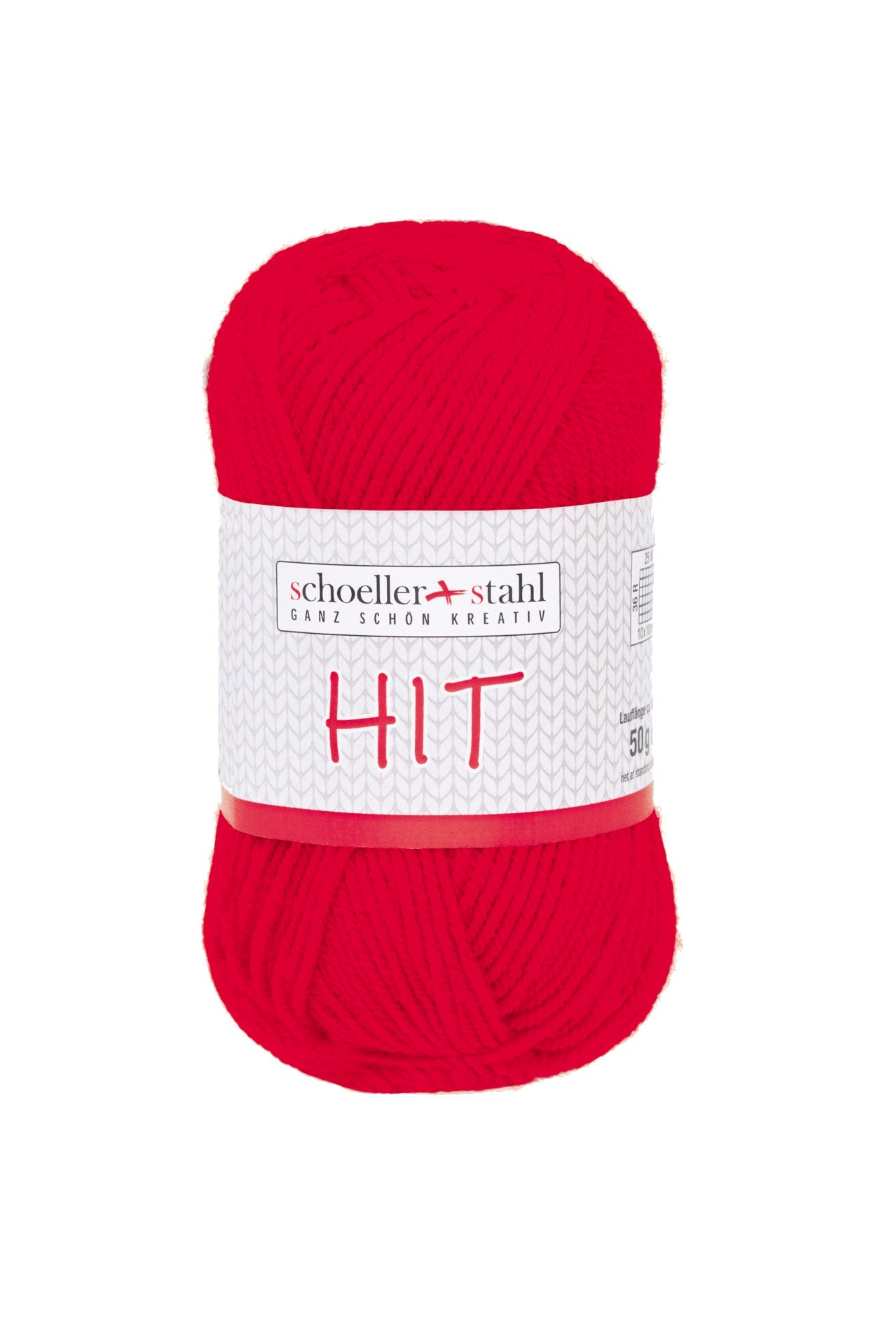 HIT 50G | Farbe 24 - ROT - Strickwolle - Handarbeiten - 1