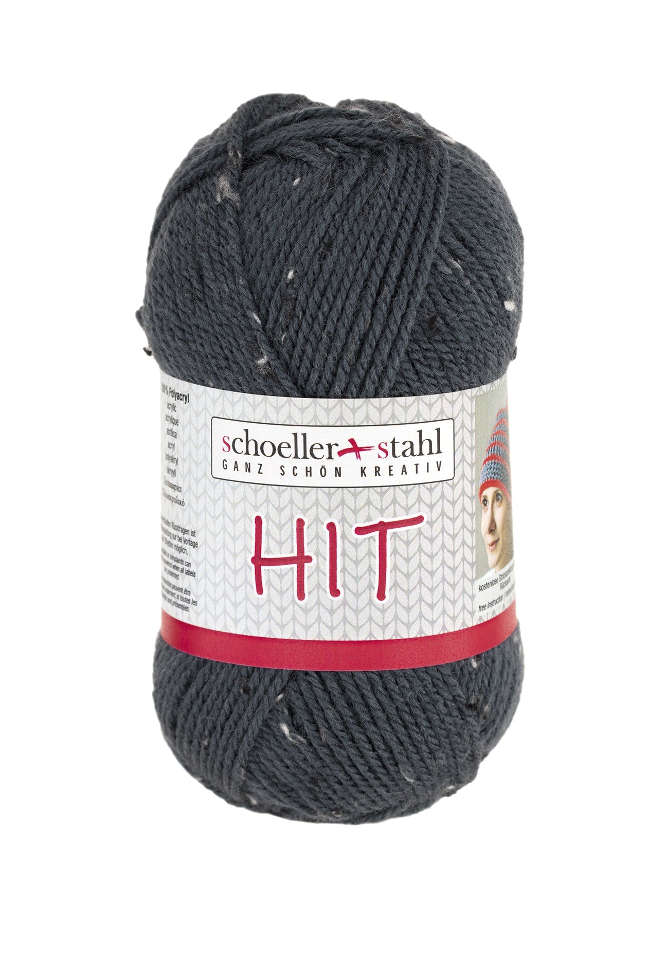 HIT 50G | Farbe 248 - JEANS TWEED - Strickwolle - Handarbeiten - 1