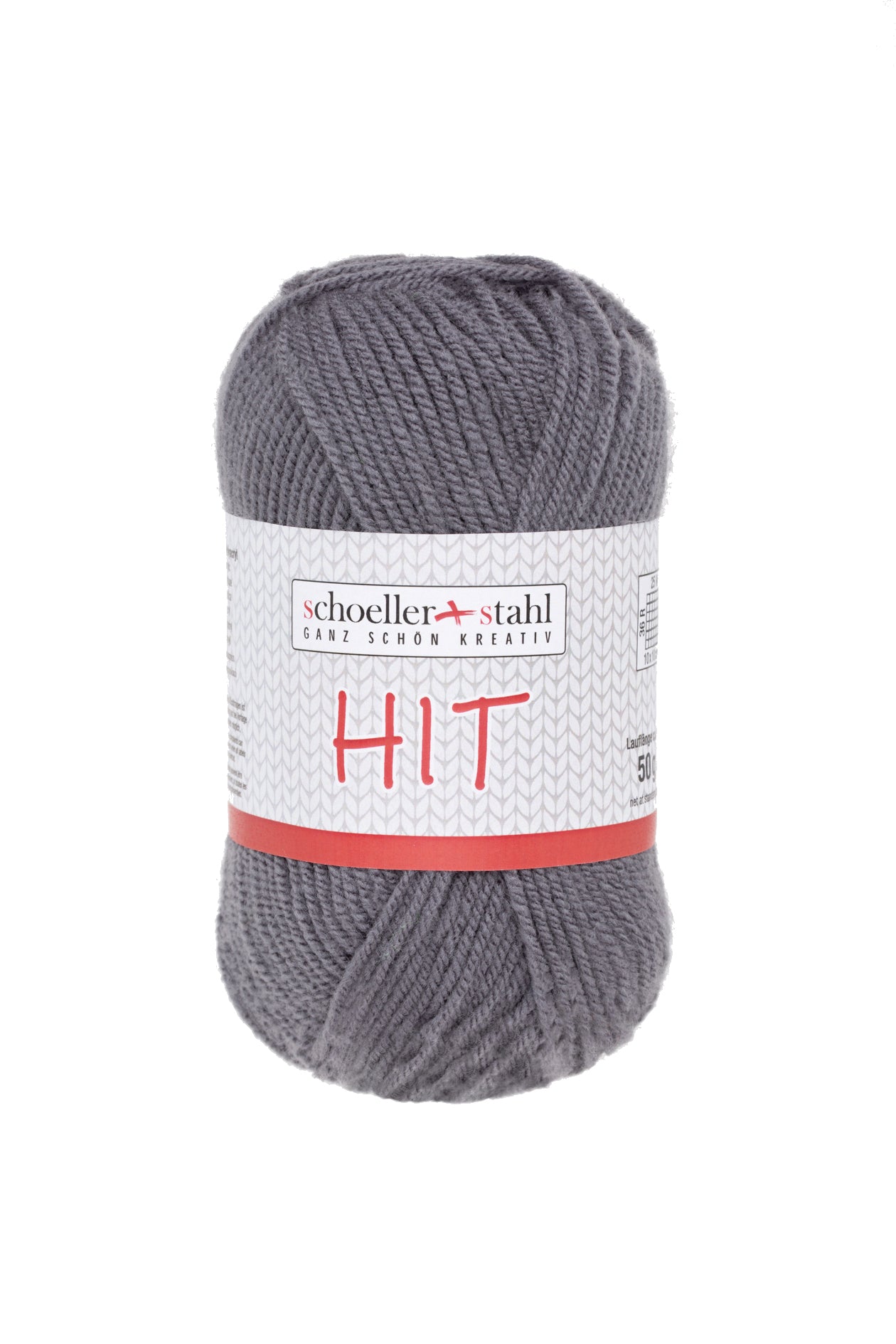 HIT 50G | Farbe 28 - GRAU - Strickwolle - Handarbeiten - 1