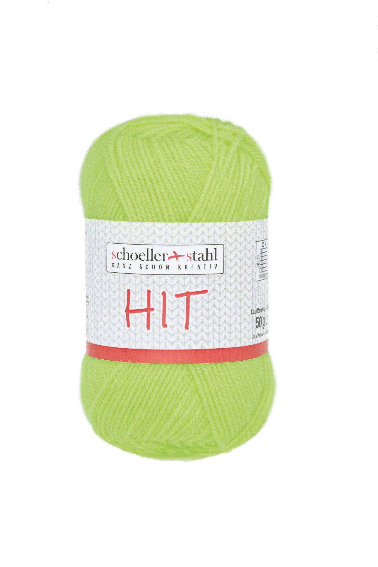 HIT 50G | Farbe 33 - NEON - GRUEN - Strickwolle - Handarbeiten - 1