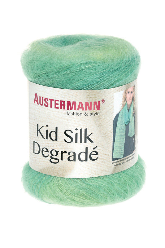 KID SILK DEGRADEE | 425 m - 50 g | 105 - JADE - Handarbeiten - 1