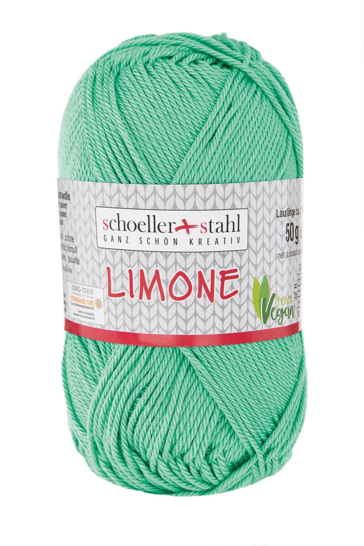 LIMONE 50G | Farbe 191 - MEERGRUEN - Strickwolle - Handarbeiten - 1