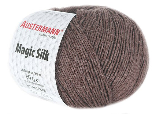 MAGIC SILK UNI | 200 m - 50 g | 04 - KAKAO - Handarbeiten - 1