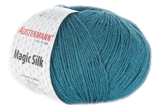 MAGIC SILK UNI | 200 m - 50 g | 07 - PETROL - Handarbeiten - 1