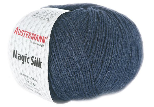 MAGIC SILK UNI | 200 m - 50 g | 09 - MARINE - Handarbeiten - 1