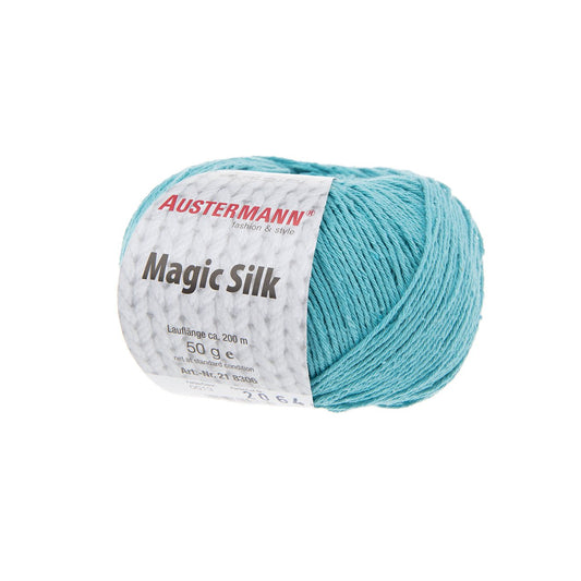 MAGIC SILK UNI | 200 m - 50 g | 13 - AQUA - Handarbeiten - 1