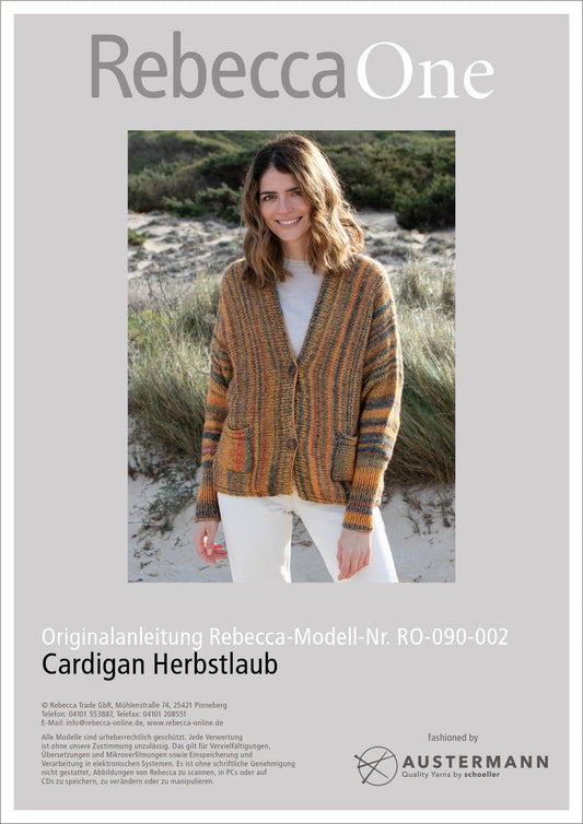 Strickanleitung: Modischer Cardigan Herbstlaub - Handarbeiten - 1